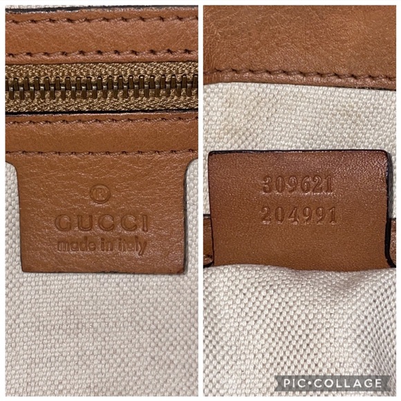 Gucci Rania Monogram GG Web Convertible Satchel Tote Crossbody Bag in Khaki - Picture 15 of 17